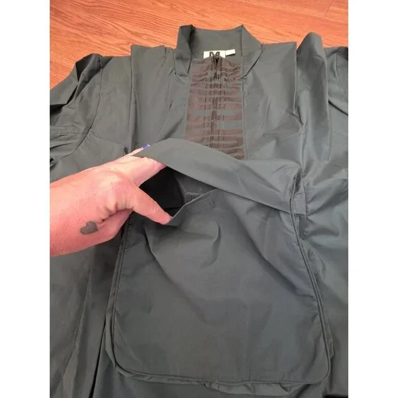 Supervsn S-GRID Anorak Jacket Mens Sz M Dk Green Oversized Streetwear‎ Skate NWT